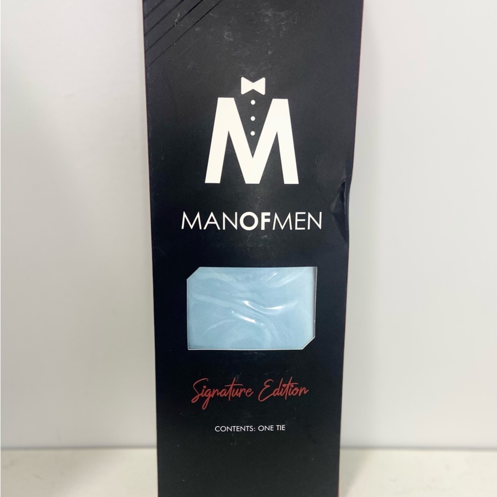 Man of Men Signature Edition Tie - Light Blue